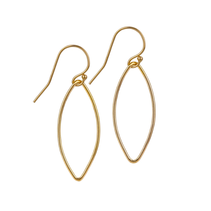 Gold Filled Oval Earrings