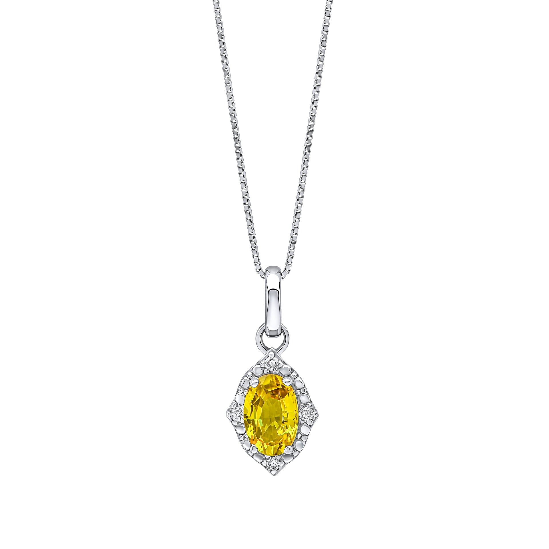 9ct Sapphire & Diamond Pendant 9ct Sapphire & Diamond Pendant