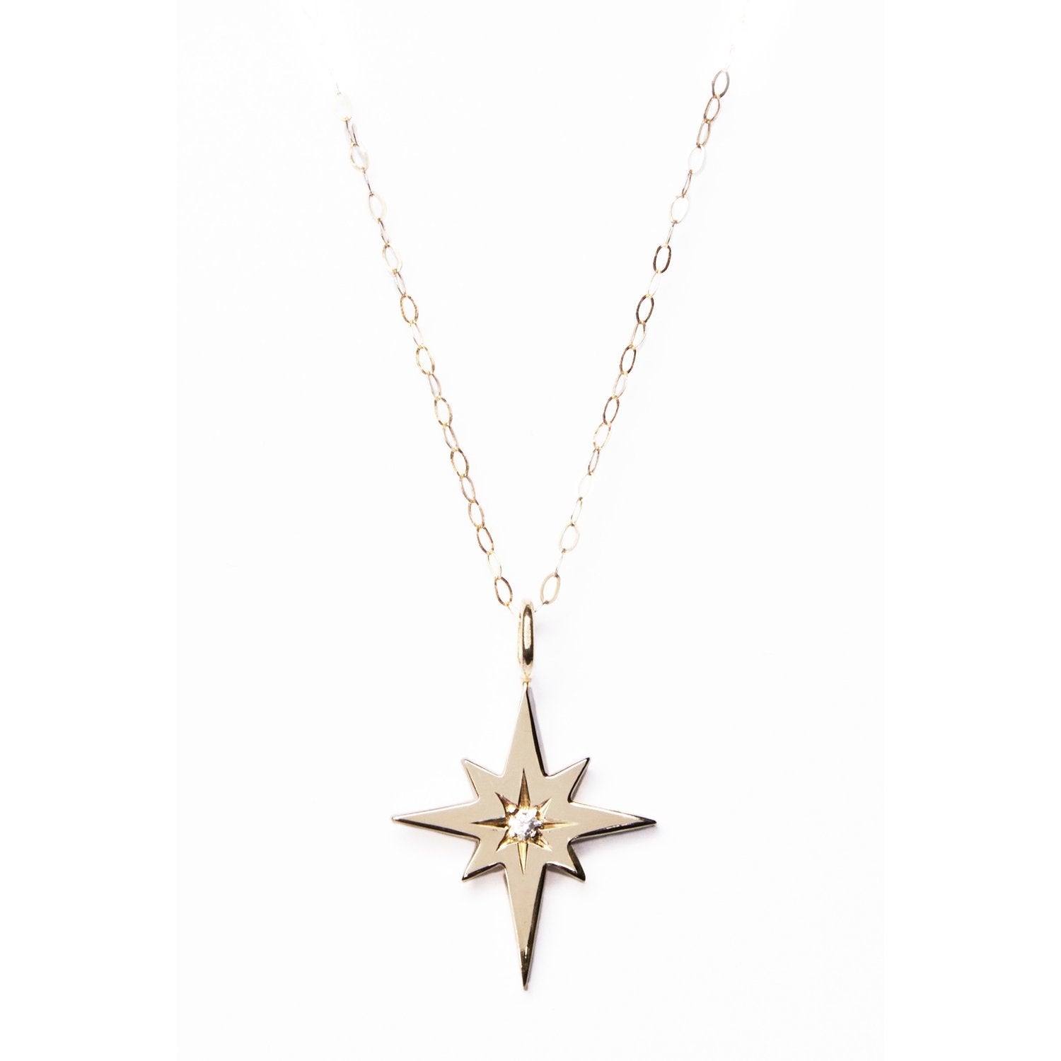 9ct Gold Polaris Diamond Pendant McCarthy's Jewellery