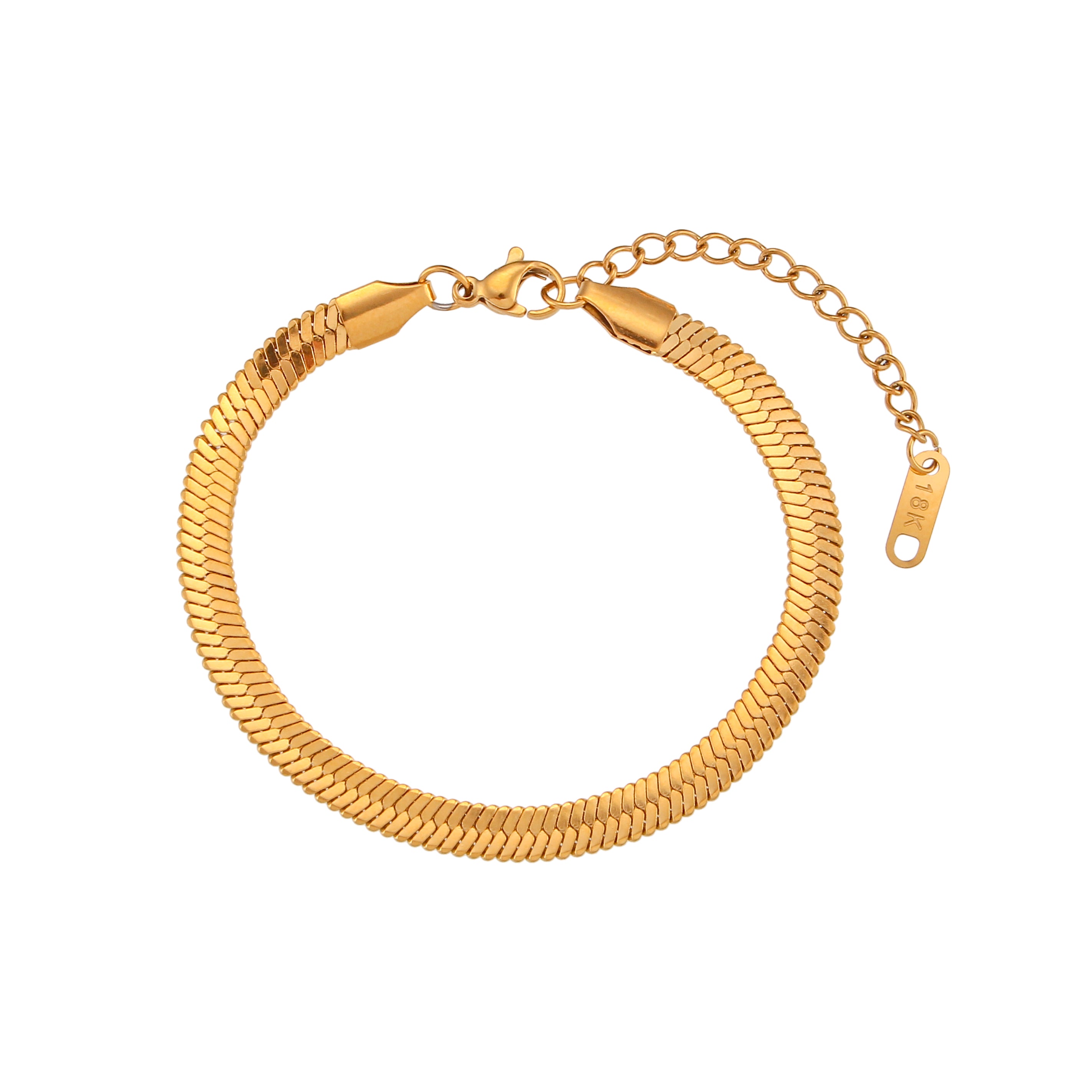 Mens gold hot sale herringbone bracelet