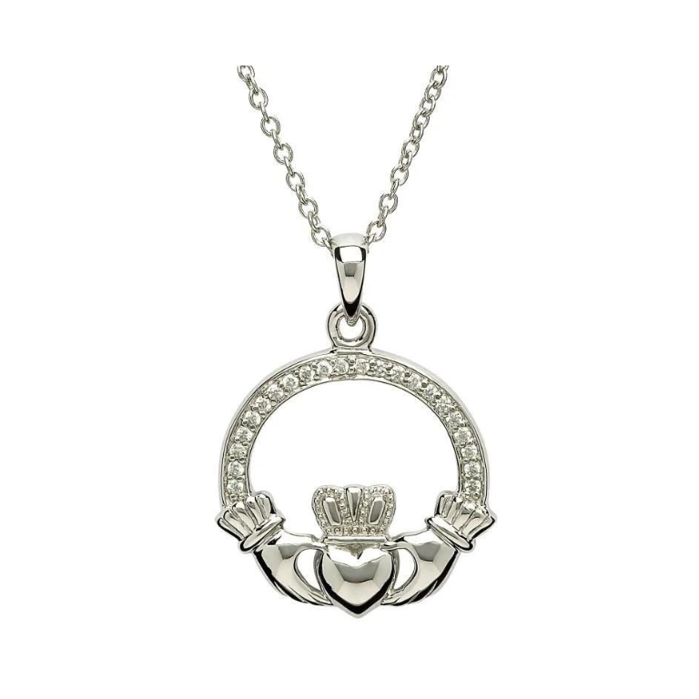 Claddagh online crystal necklace