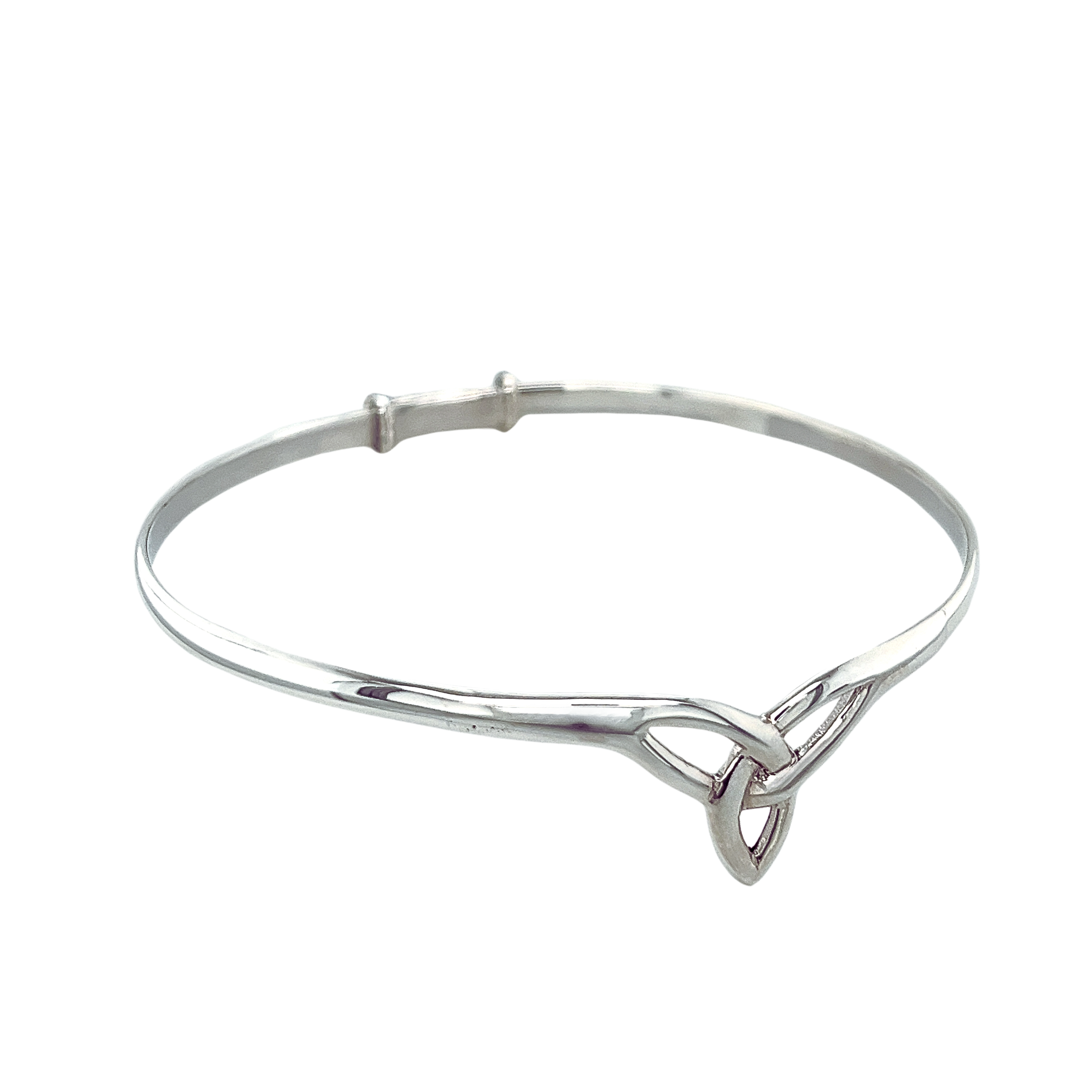 Silver Trinity Knot Bangle – McCarthy's Jewellery