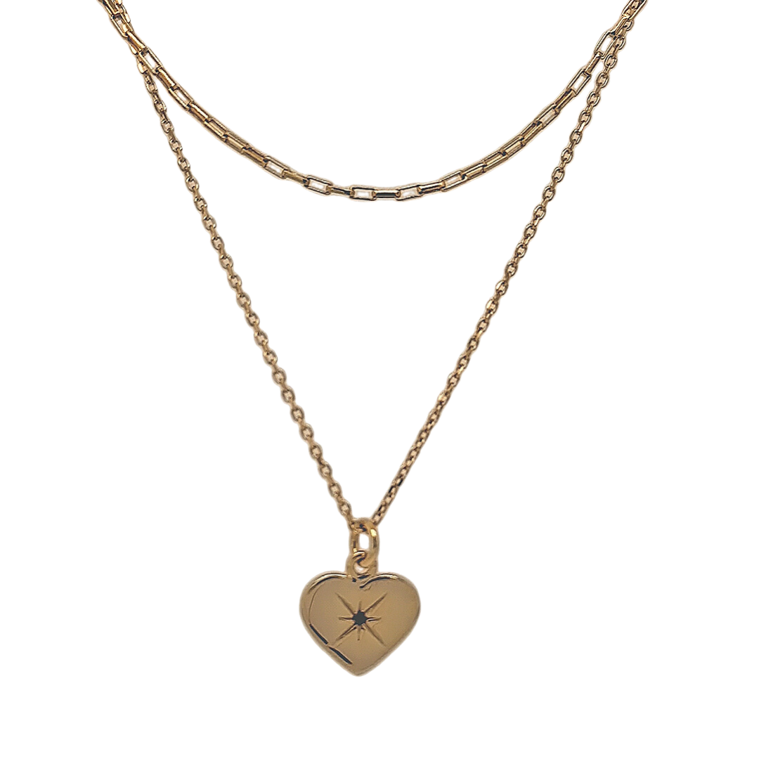 Ruby necklace clearance heart