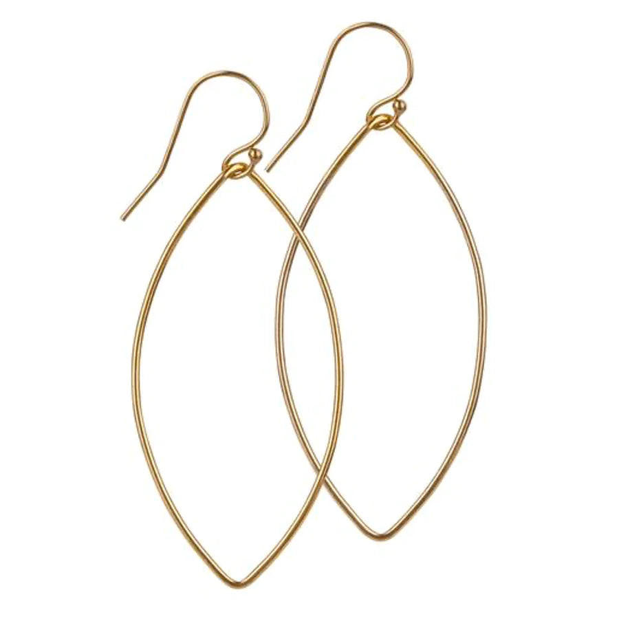 Gold Filled Oval Earrings