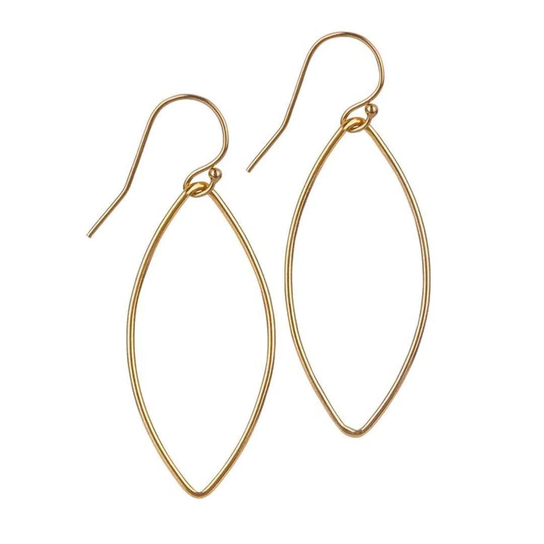 Gold Filled Oval Earrings