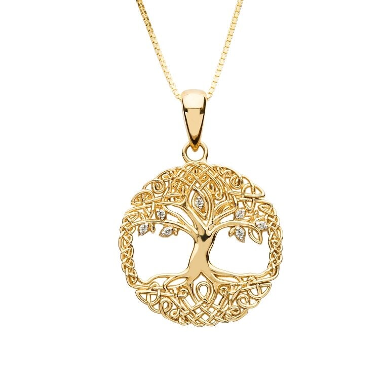 10ct Gold Tree of Life Pendant (No Chain) McCarthy's Jewellery