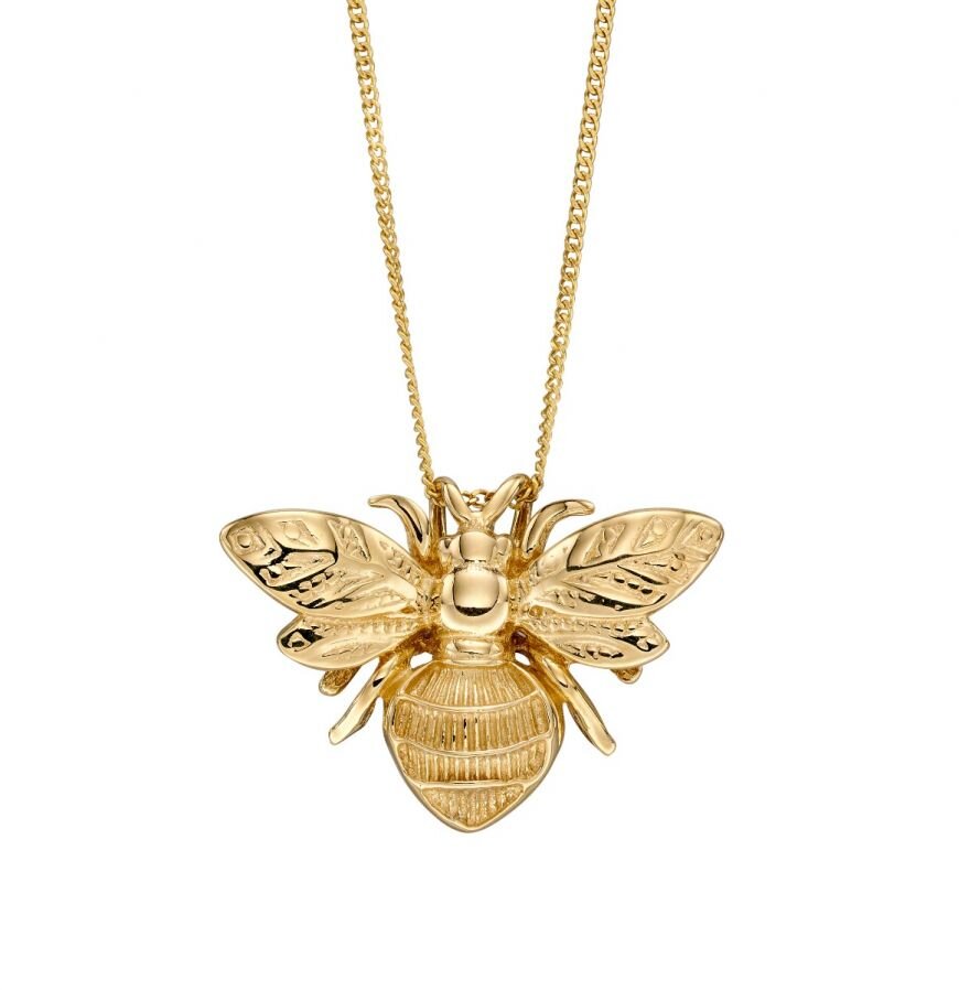 9ct Gold Bee Necklace – McCarthy's Jewellery