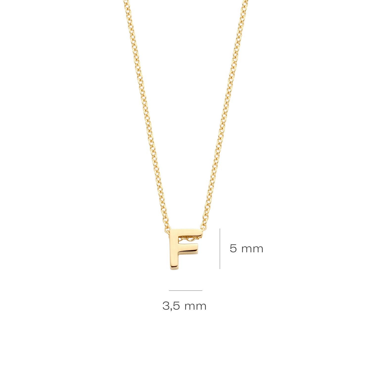 14ct Gold Initial Necklace