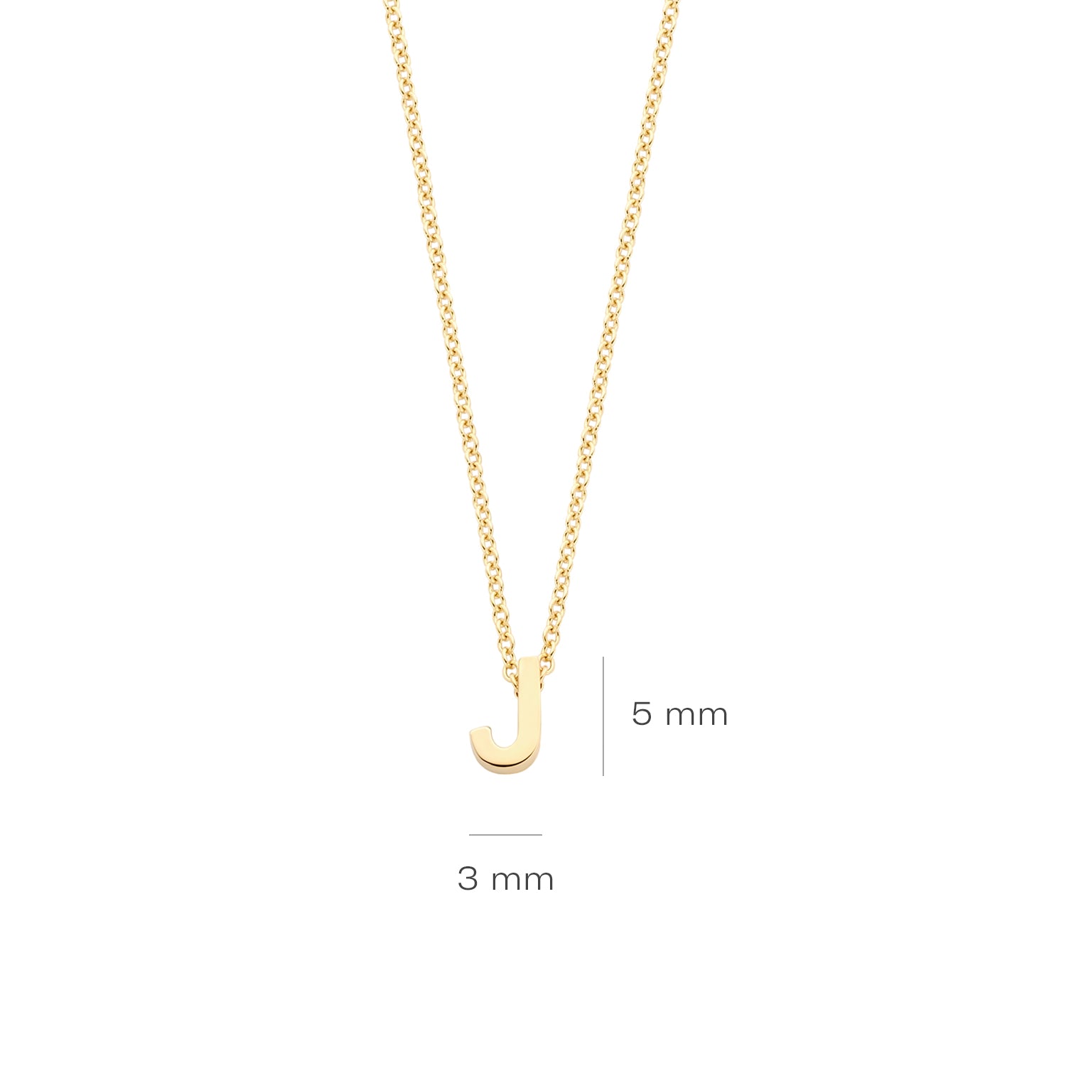 14ct Gold Initial Necklace