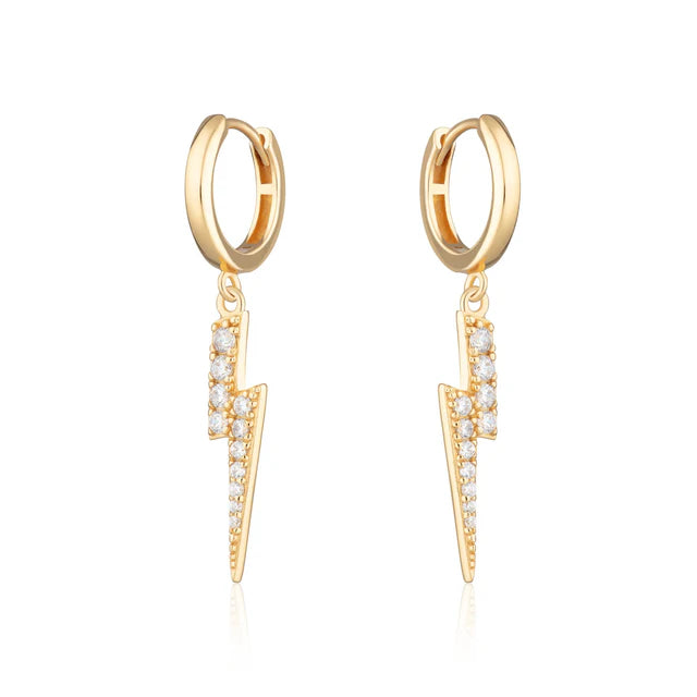 Lightning huggie earrings hot sale