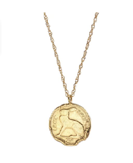 Hare 3 Pence Coin Necklace